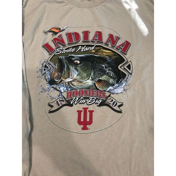 Other - Indiana Hoosiers‎ Strike Hard Win Big T-Shirt Longsleeve Large